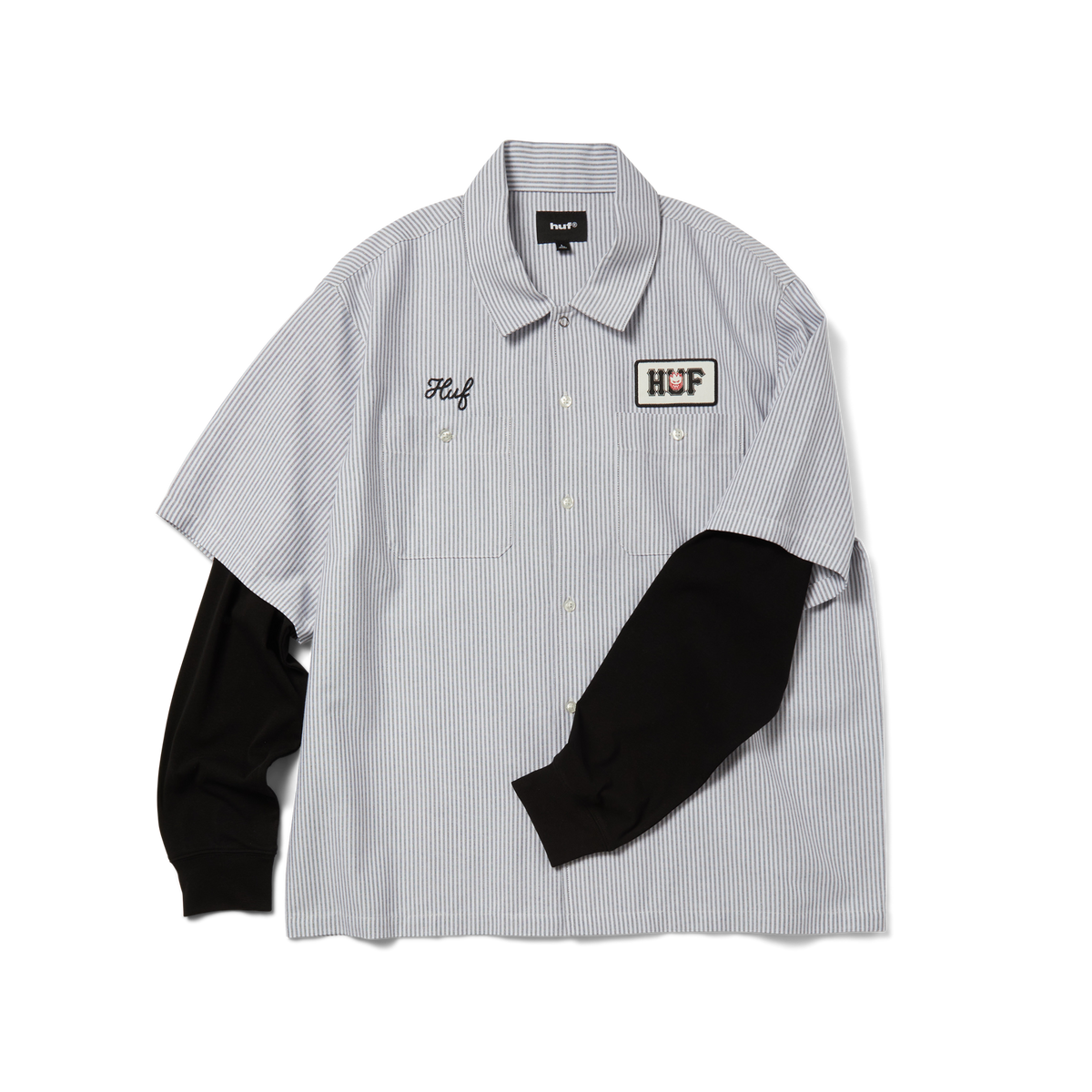 huf x Spitfire Union Work Shirt - Black/White
