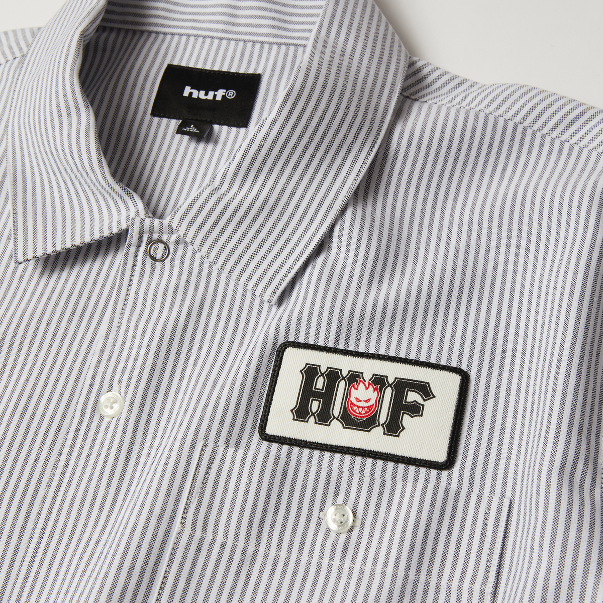 huf x Spitfire Union Work Shirt - Black/White