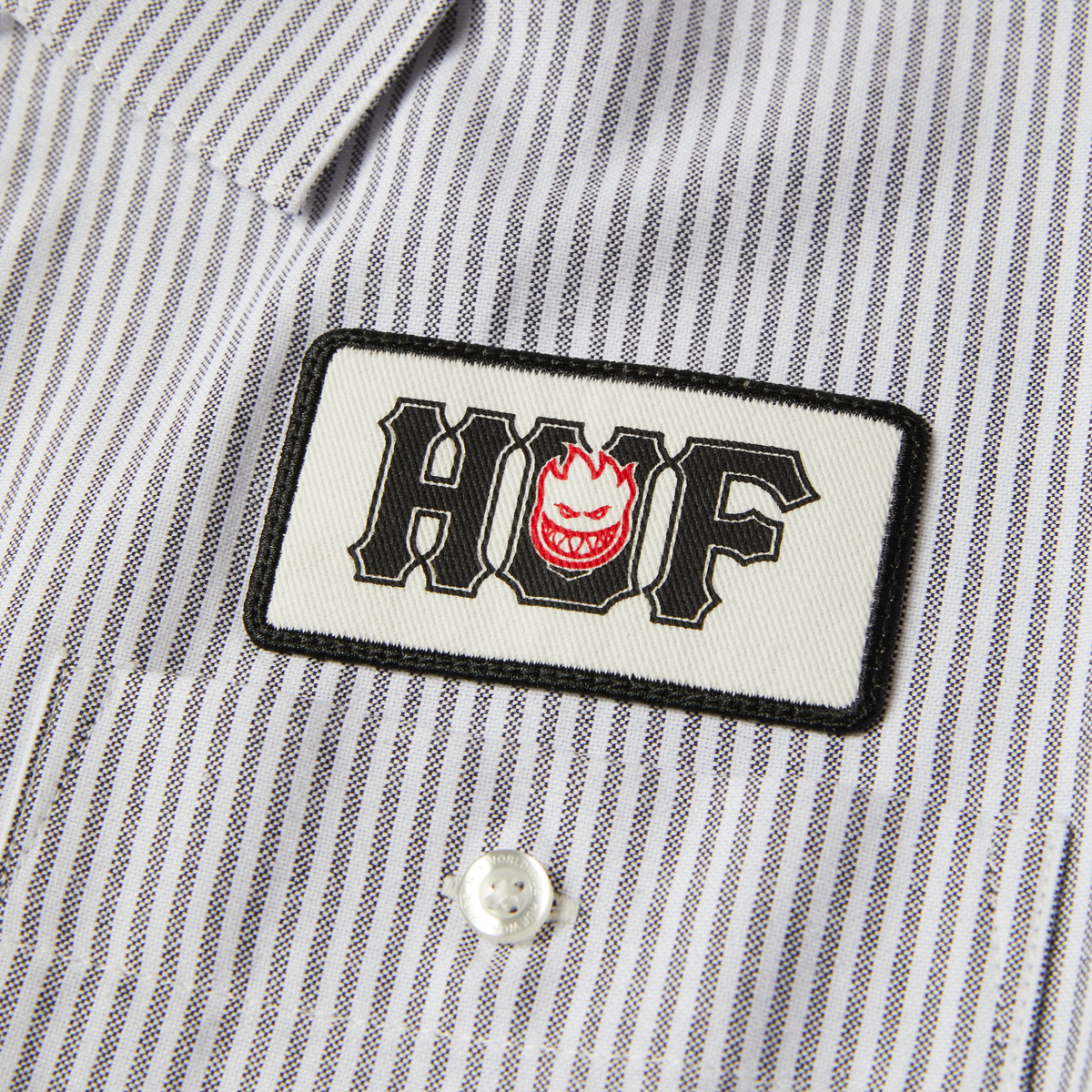 huf x Spitfire Union Work Shirt - Black/White