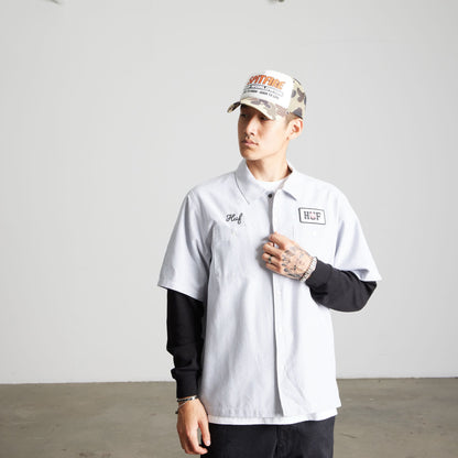 huf x Spitfire Union Work Shirt - Black/White