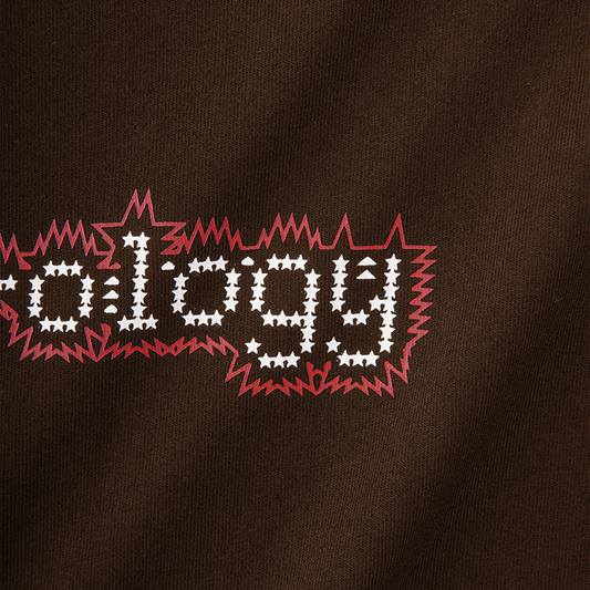 Suzyology spike t-shirt - brown