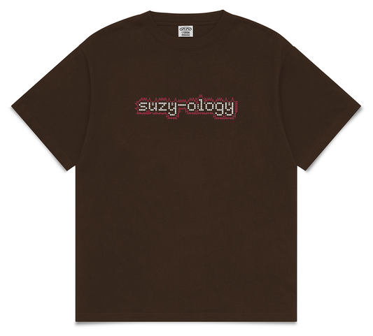 Suzyology spike t-shirt - brown