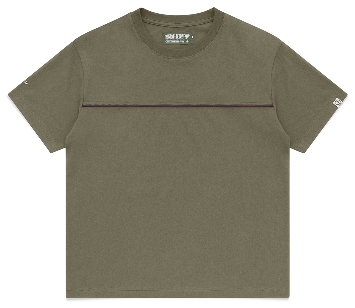 Suzyology Piping T Shirt — Olive