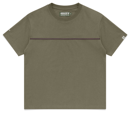 Suzyology Piping T Shirt — Olive