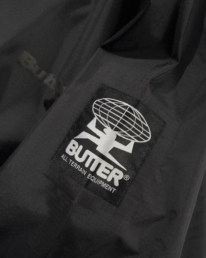 Butter Goods T-Rain Jacket Black/Brown