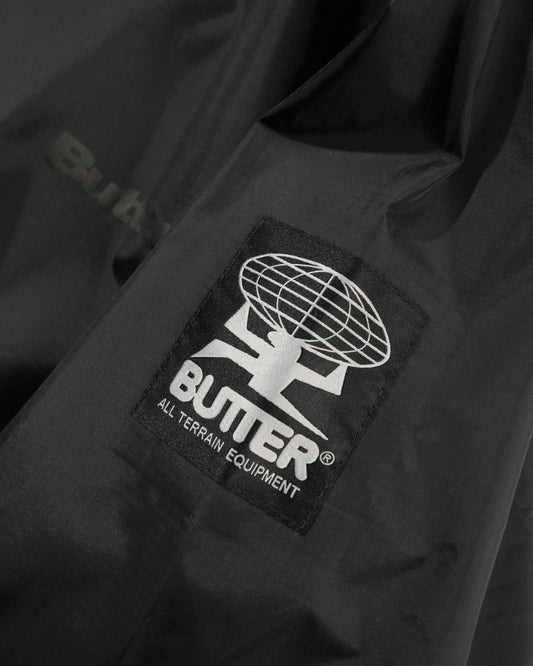 Butter Goods T-Rain Jacket Black/Brown