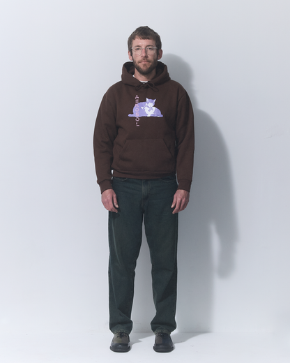 Aerosol Skateboards Tibbles Hoodie Brown