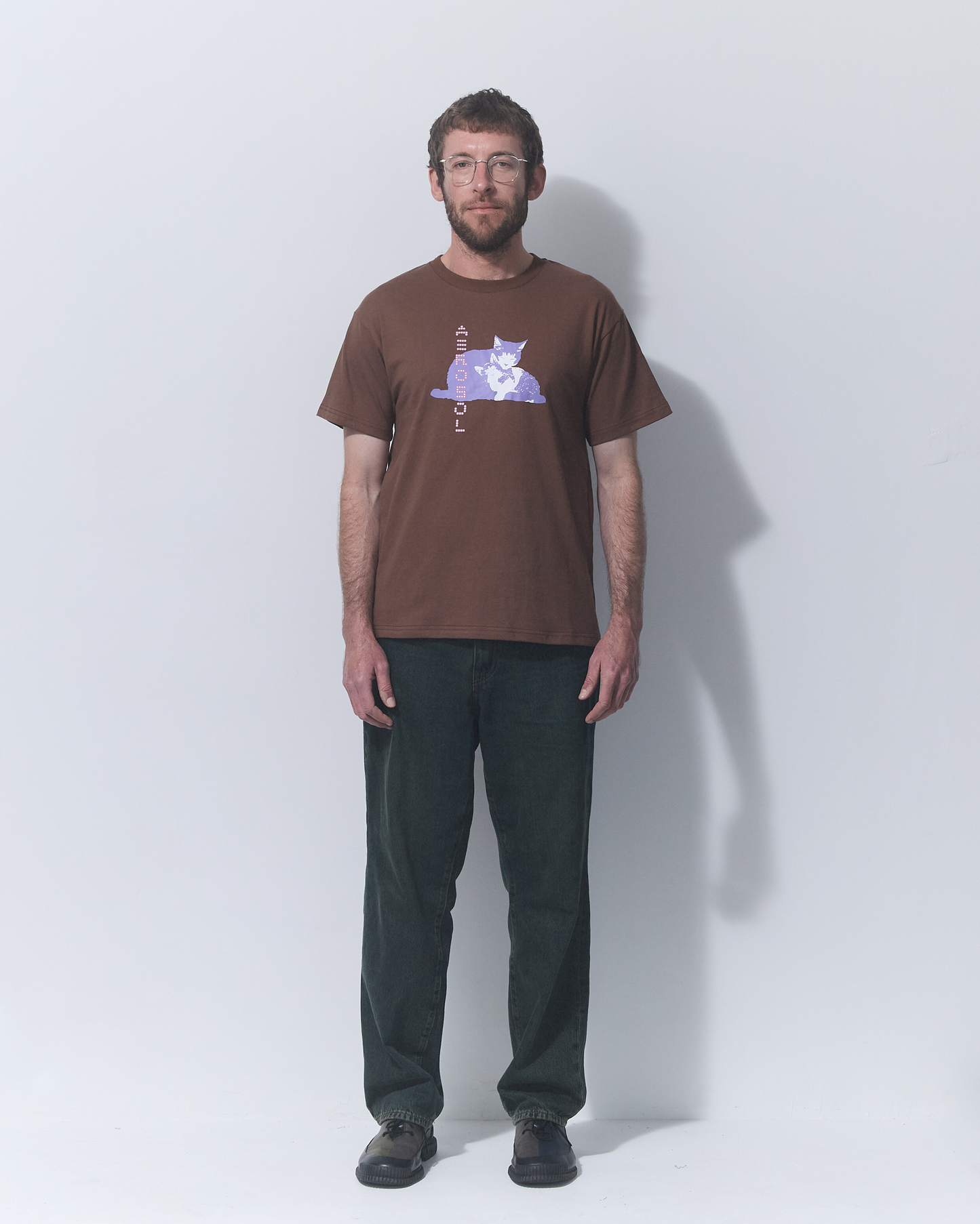 Aerosol Skateboards Tibbles Tee Brown