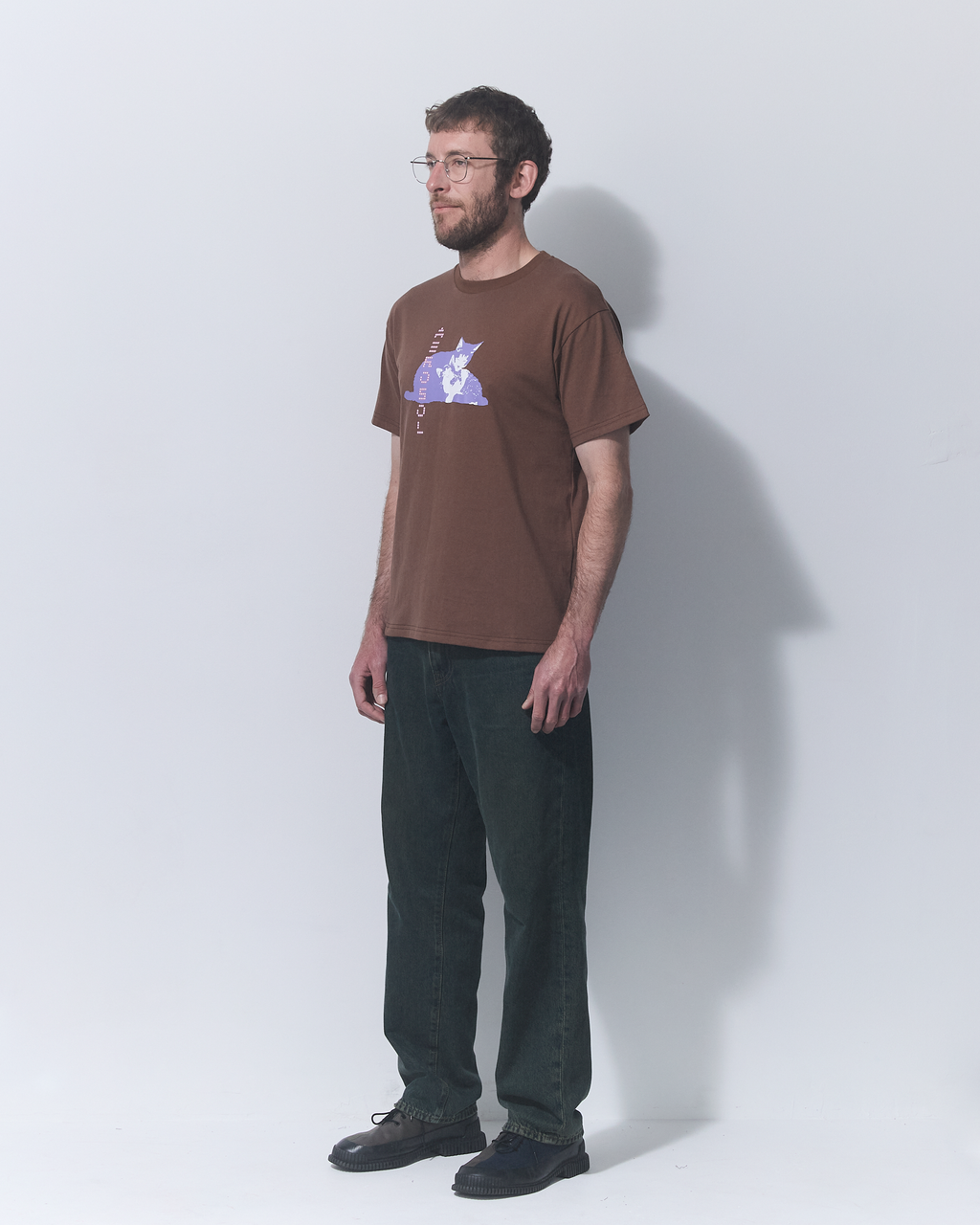 Aerosol Skateboards Tibbles Tee Brown