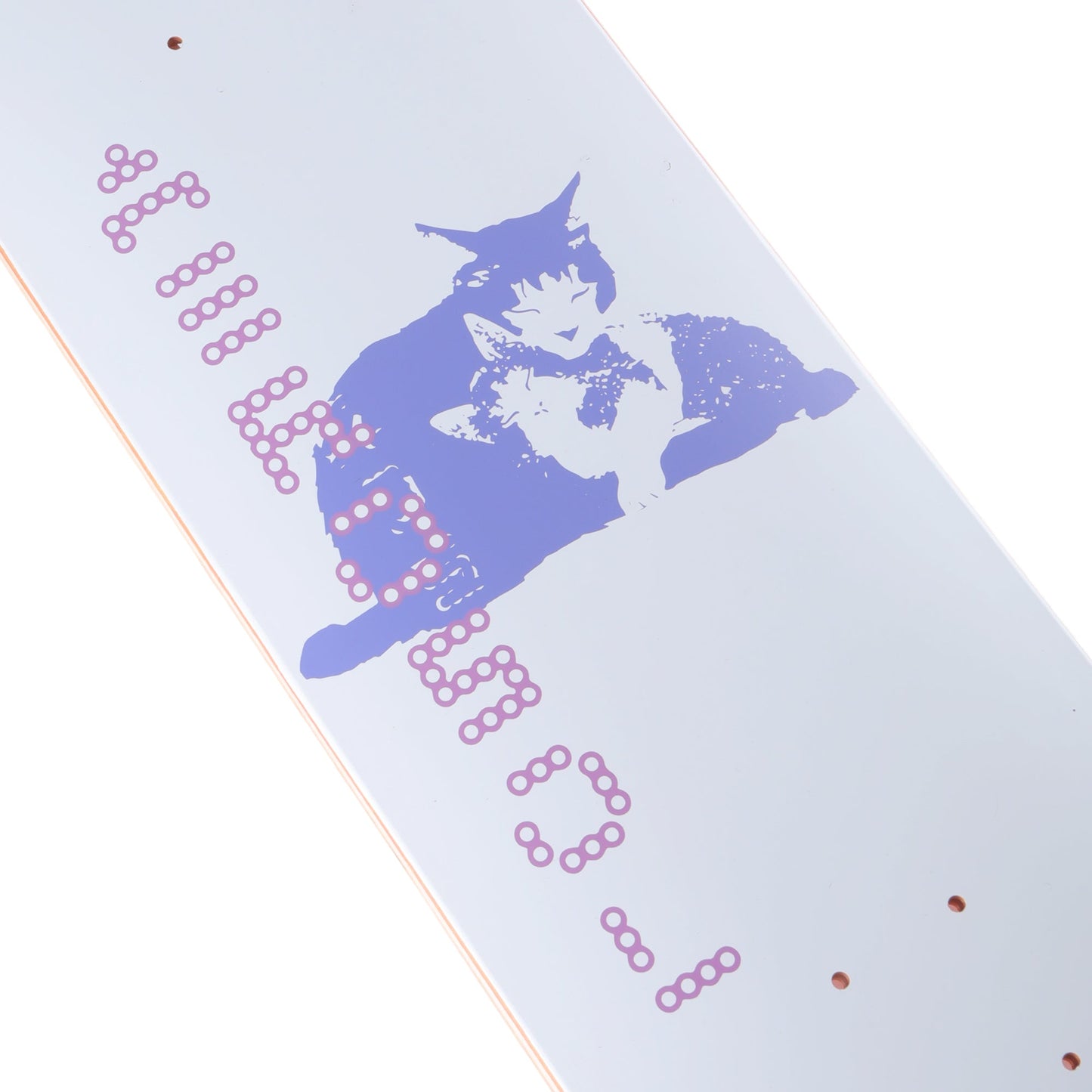 Aerosol Skateboards Tibbles Deck White