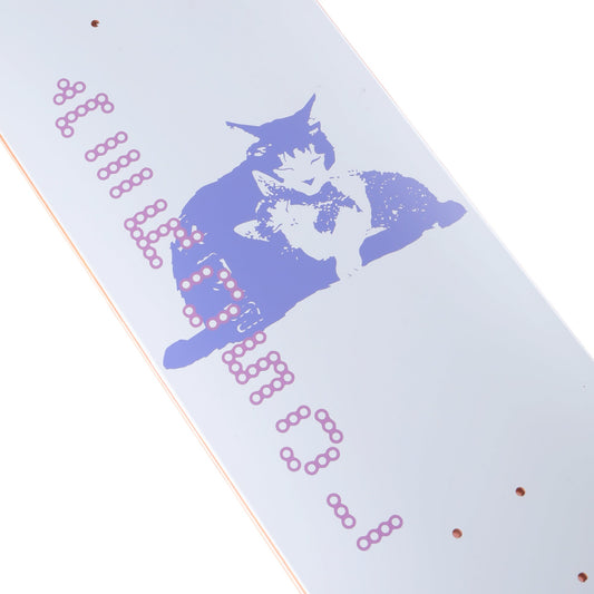 Aerosol Skateboards Tibbles Deck White