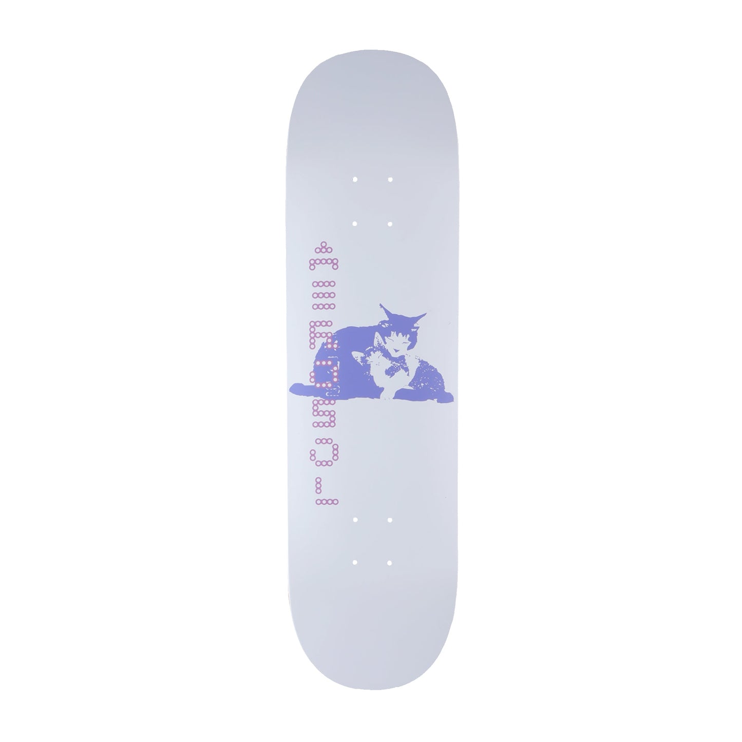 Aerosol Skateboards Tibbles Deck White