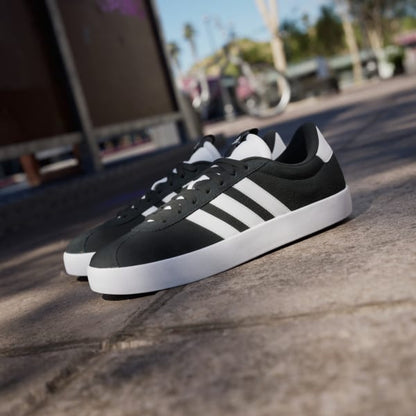 Adidas Shoes VL COURT 3.0 Black White Gold US Size Skate Sneakers