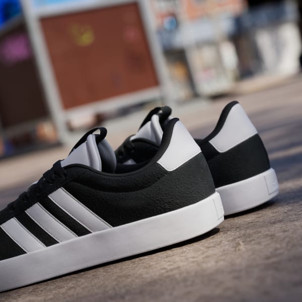 Adidas Shoes VL COURT 3.0 Black White Gold US Size Skate Sneakers