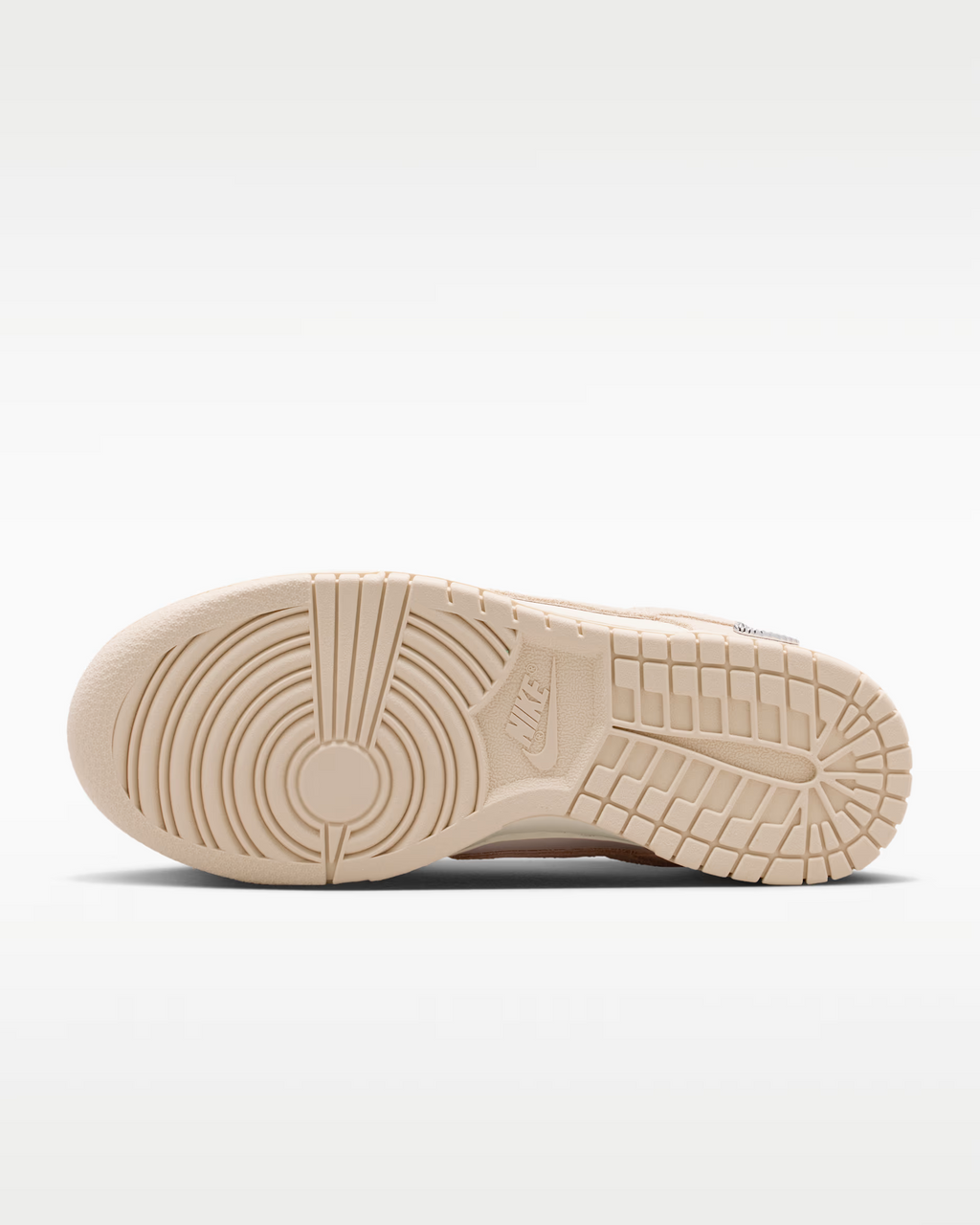 Nike Dunk Low Suede Shoes - Pearl White Pale Ivory Metallic Silver