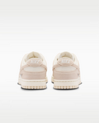 Nike Dunk Low Suede Shoes - Pearl White Pale Ivory Metallic Silver