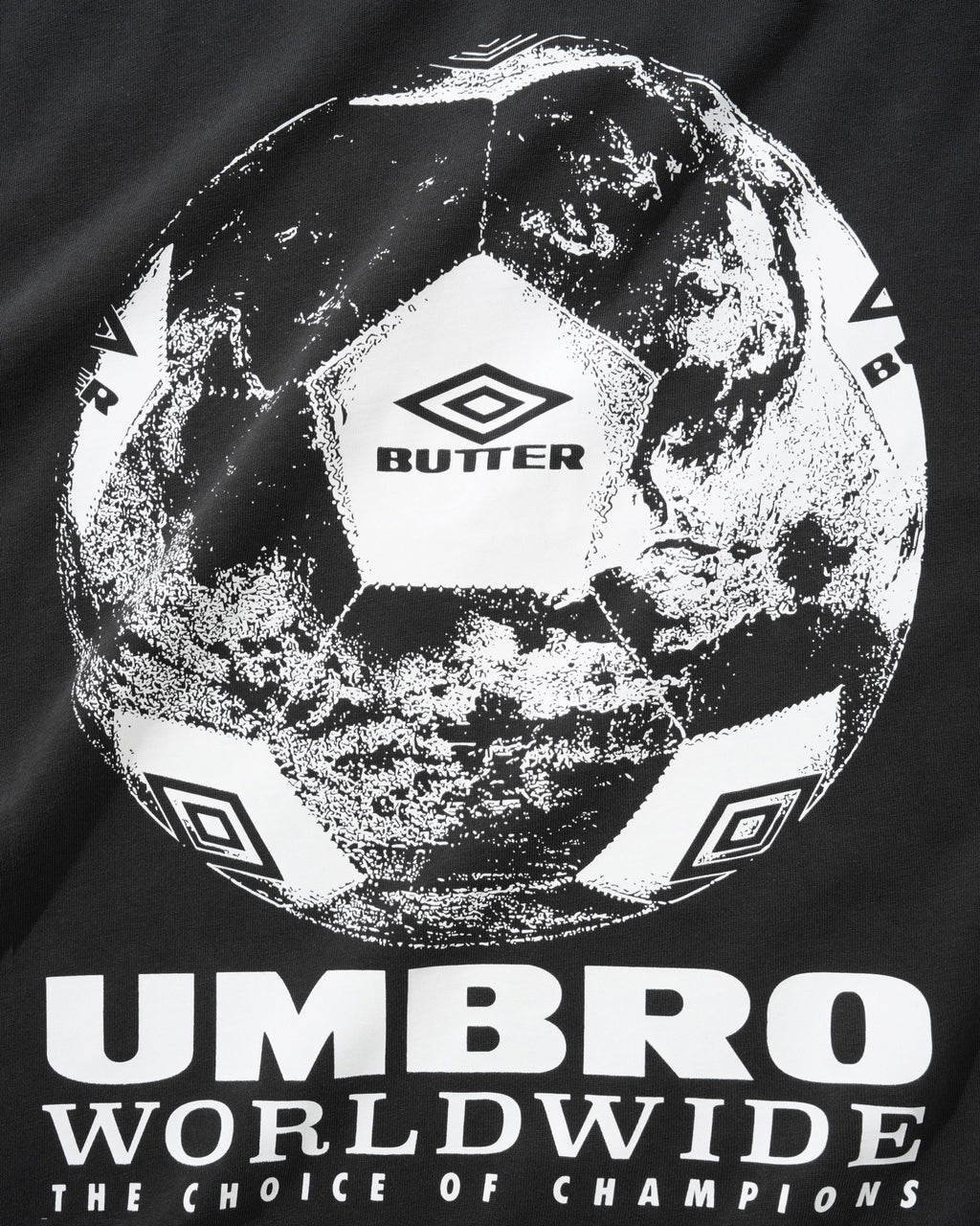 Butter Goods x Umbro World Game Tee Washed Black