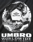 Butter Goods x Umbro World Game Tee Washed Black