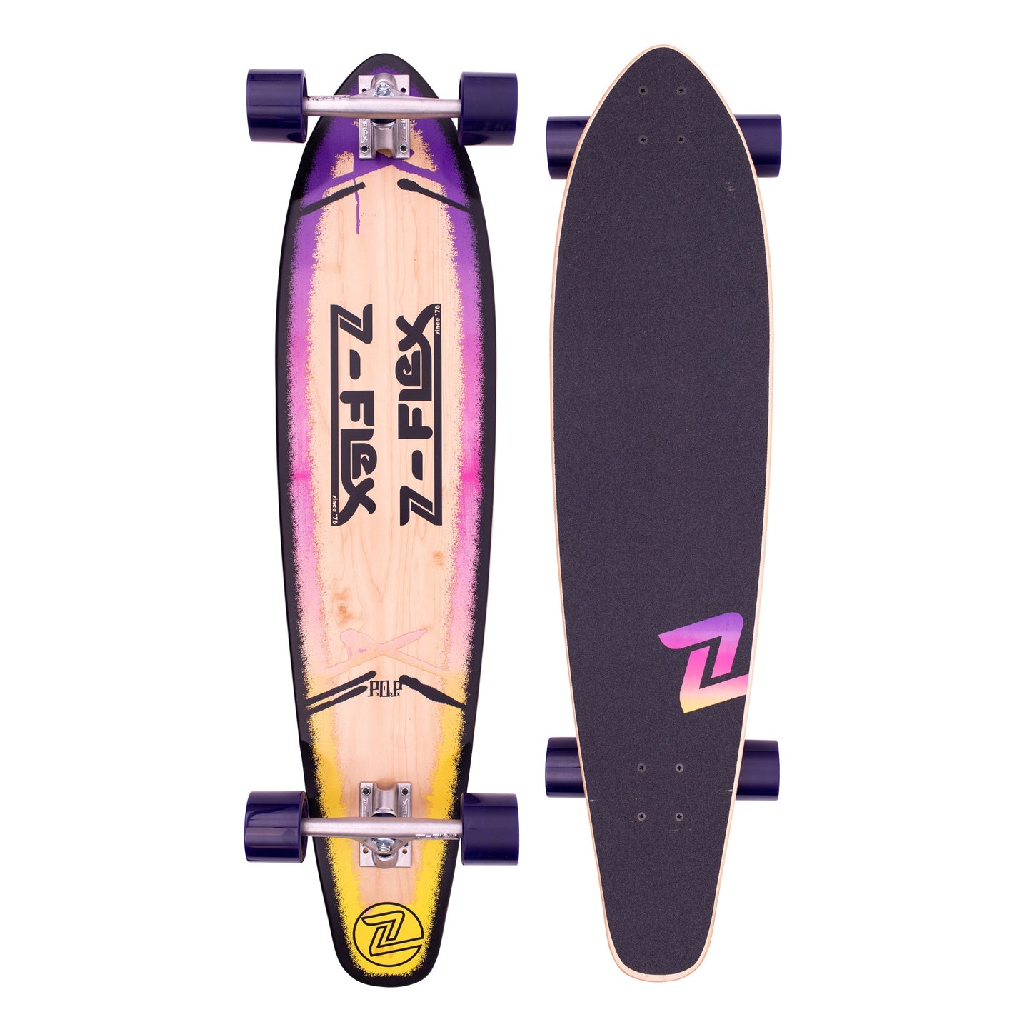 Z-Flex Skateboards P.O.P 39" Purple Fade