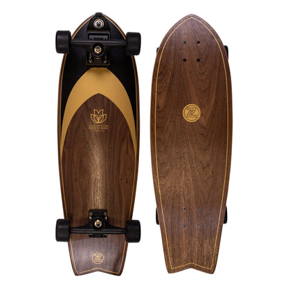 Z-Flex Skateboards Ruins to Roses Surfskate Fish