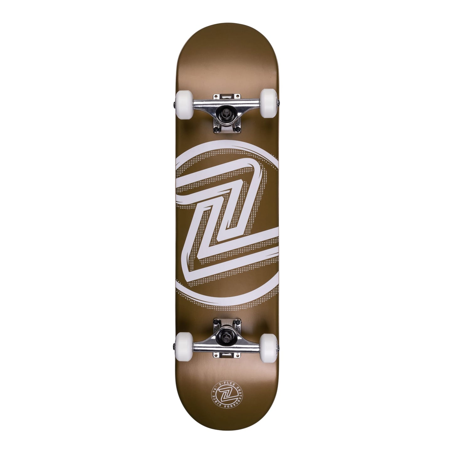 Z-Flex Skateboards Logo Gold 7.8