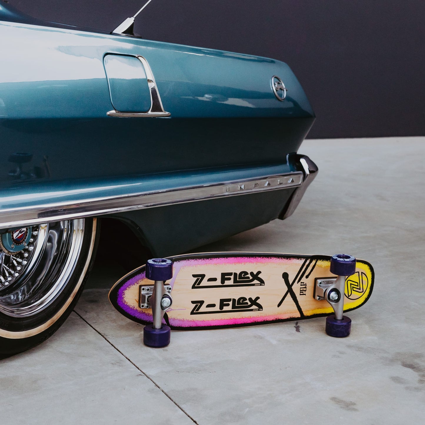 Z-Flex Skateboards P.O.P 27" Purple Fade