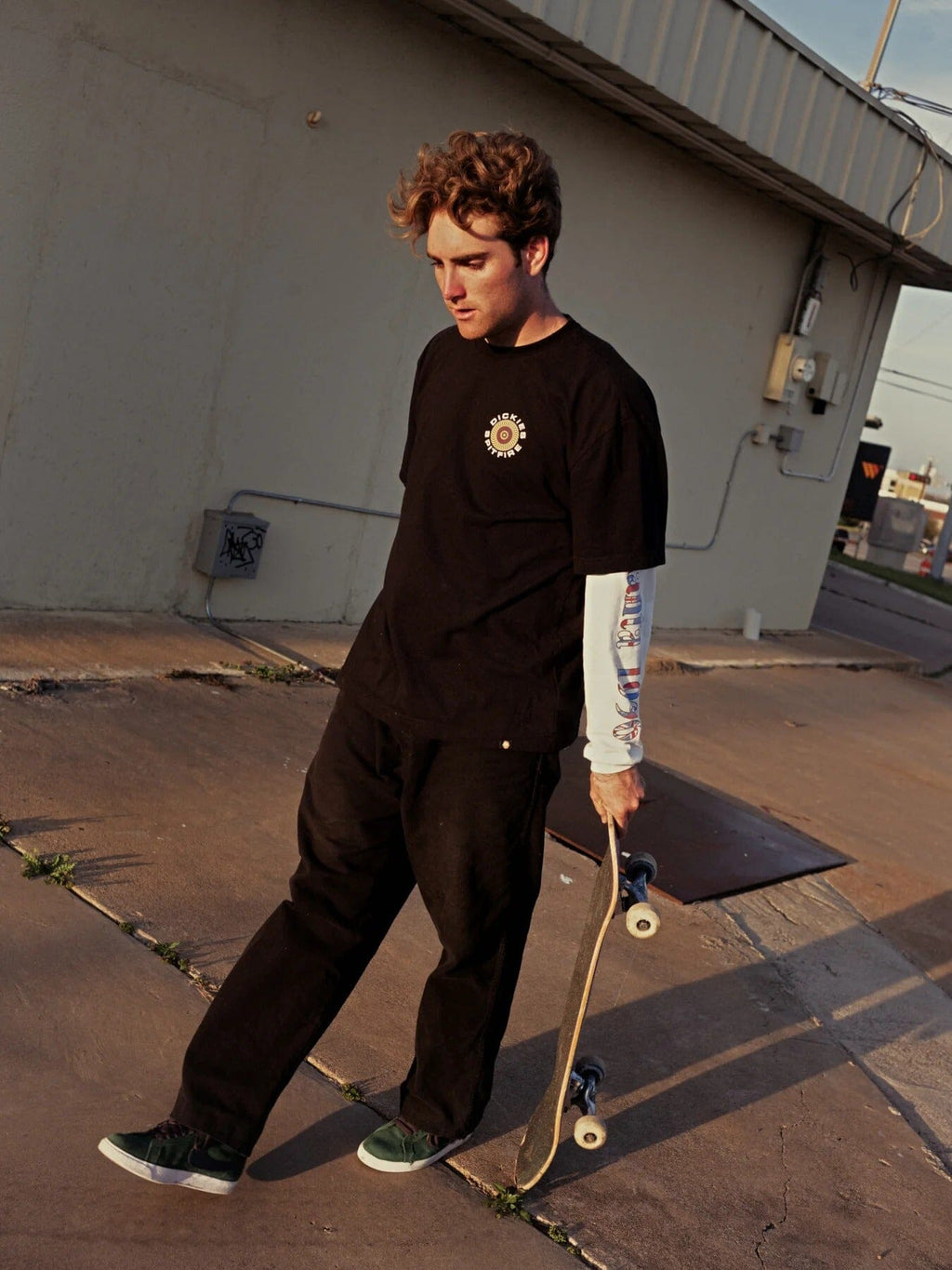Spitfire X Dickes Tee Black A865T Skateboard T Shirt