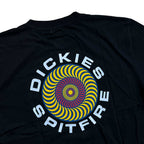 Spitfire X Dickes Tee Black A865T Skateboard T Shirt