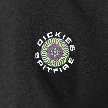Spitfire x Dickies Tee Collab Black A865T Skateboard T-Shirt