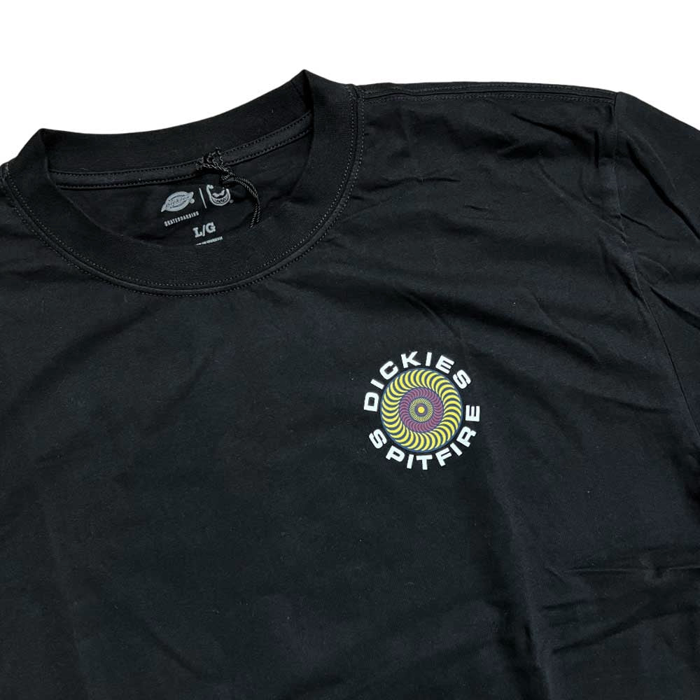 Spitfire X Dickes Tee Black A865T Skateboard T Shirt