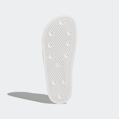 Adidas Originals Shoes Adilette Slides WHITE Black White Slip On Sandals Unisex