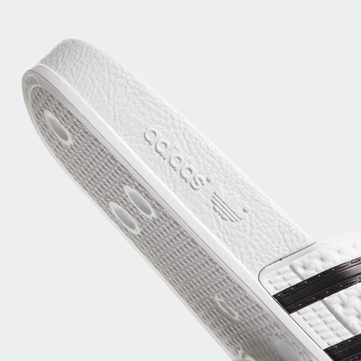 Adidas Originals Shoes Adilette Slides WHITE Black White Slip On Sandals Unisex