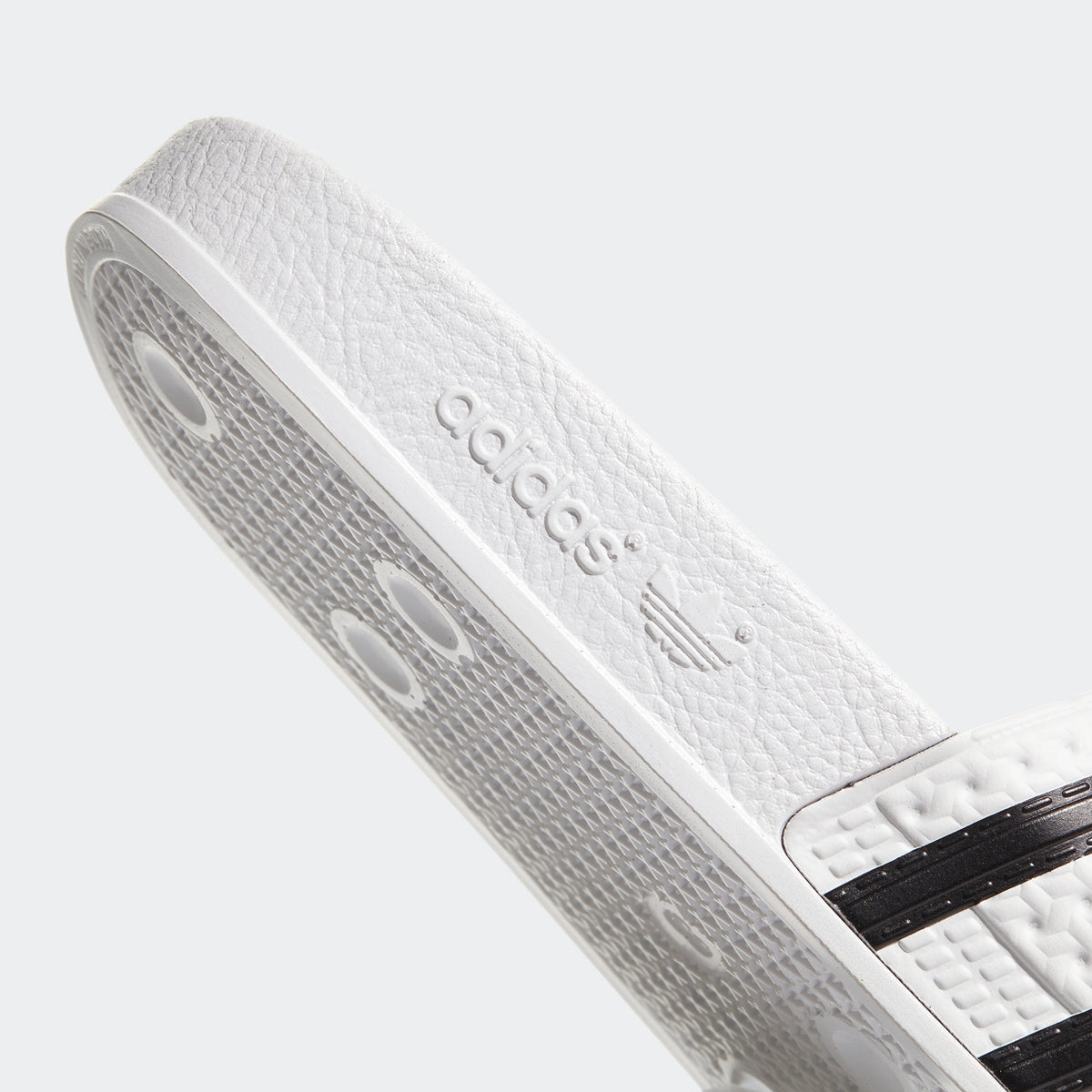 Adidas Originals Shoes Adilette Slides White Black White Slip On Sandals Unisex