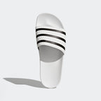 Adidas Originals Shoes Adilette Slides White Black White Slip On Sandals Unisex