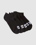 Dc Shoes Socks 5 Pack Logo Ankle Black Size 8 11 Skateboard Sox