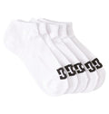 Dc Shoes Socks 5 Pack Logo Ankle Snow White Size 7 11 Skateboard Sox