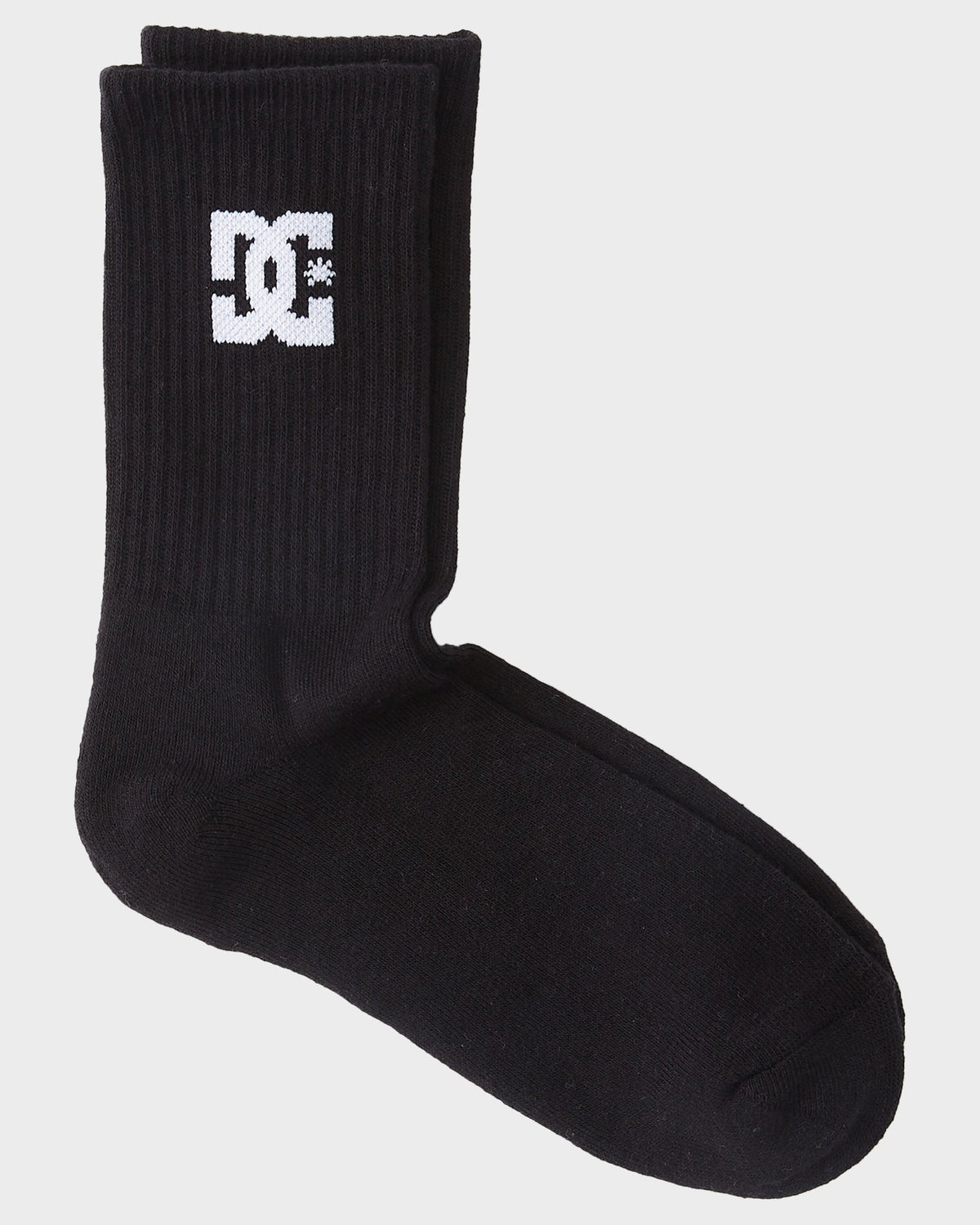 Dc Shoes Socks 5 Pack Black Crew Size 8 11 Skateboard Sox