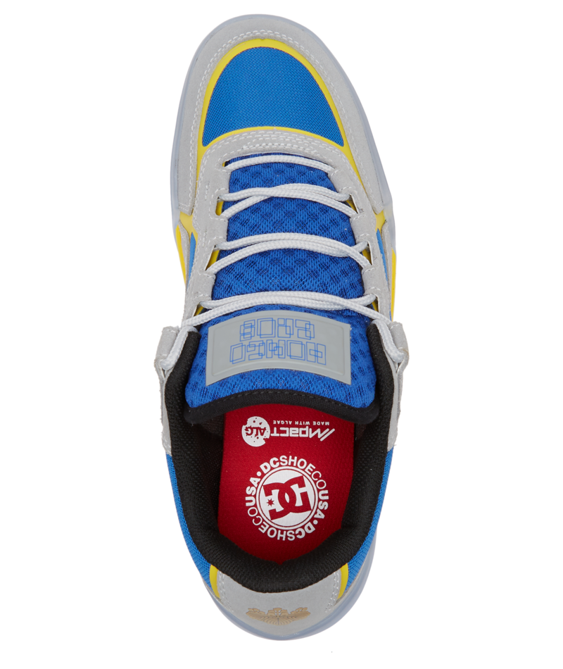 Dc Shoes Metric X Hongo Grey Blue Yellow Limited Edition Skate Sneakers