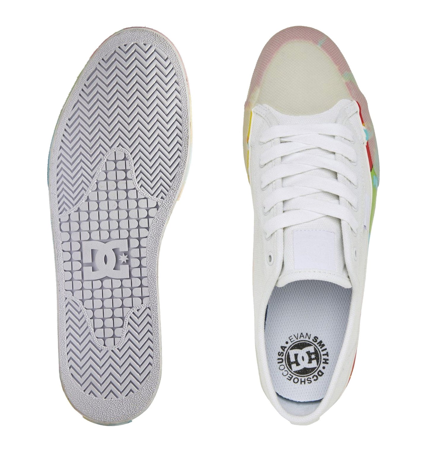 Dc Shoes Manual Rt S X Evan Smith White Pro Us Size Skateboard Sneakers