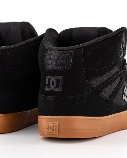 DC Shoes Pure High-Top Leather Black Gum US SIZE Skateboard Sneakers