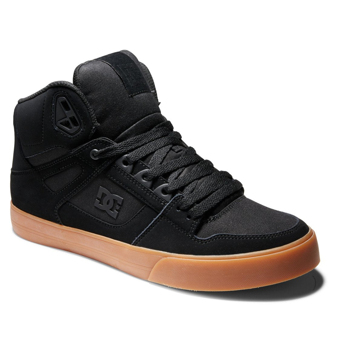 DC Shoes Pure High-Top Leather Black Gum US SIZE Skateboard Sneakers