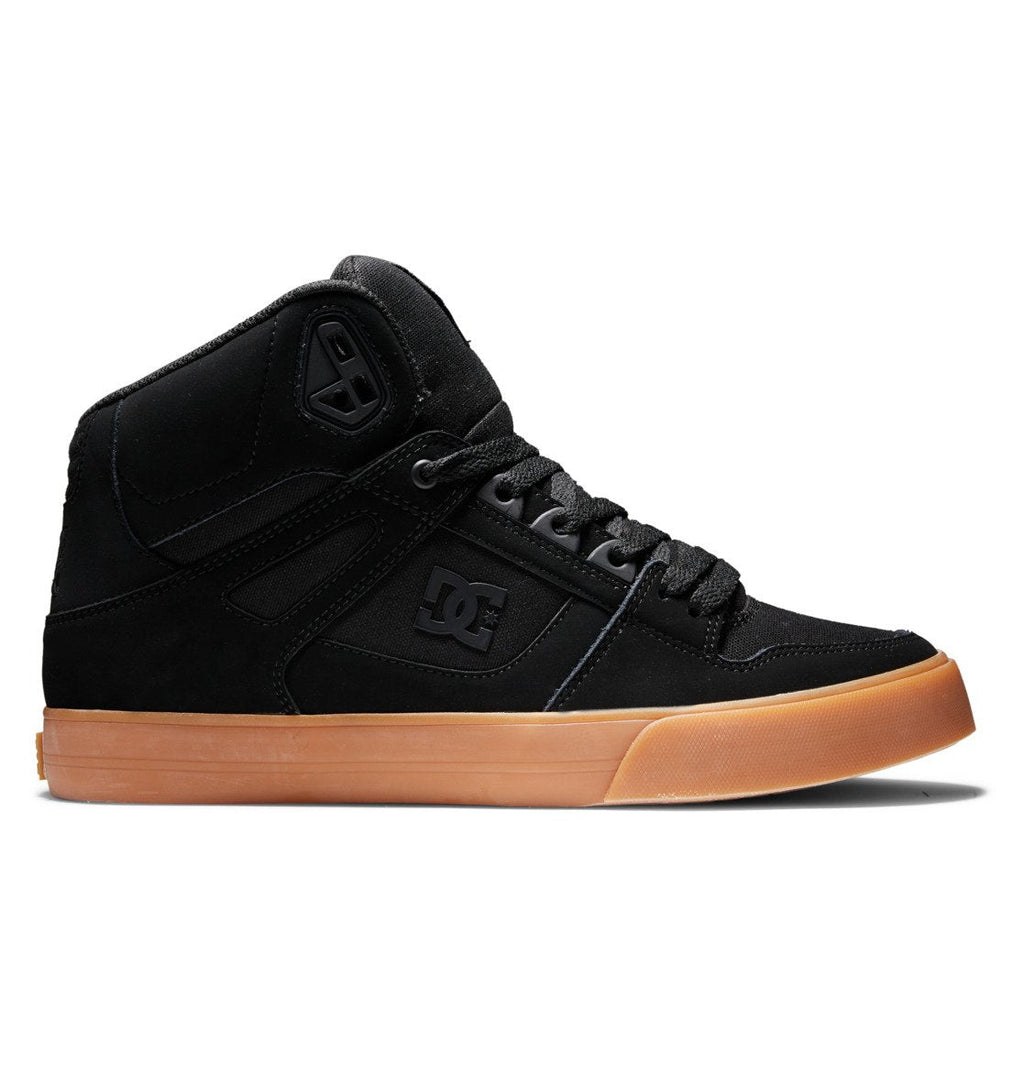 Dc Shoes Pure High Top Leather Black Gum Us Size Skateboard Sneakers