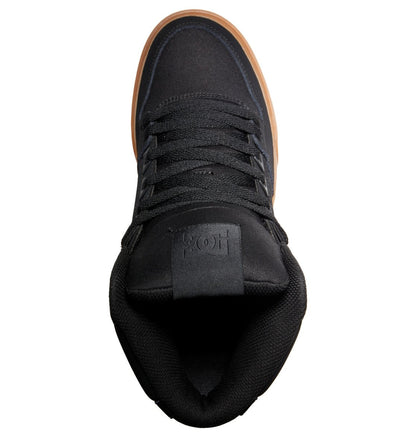 DC Shoes Pure High-Top Leather Black Gum US SIZE Skateboard Sneakers