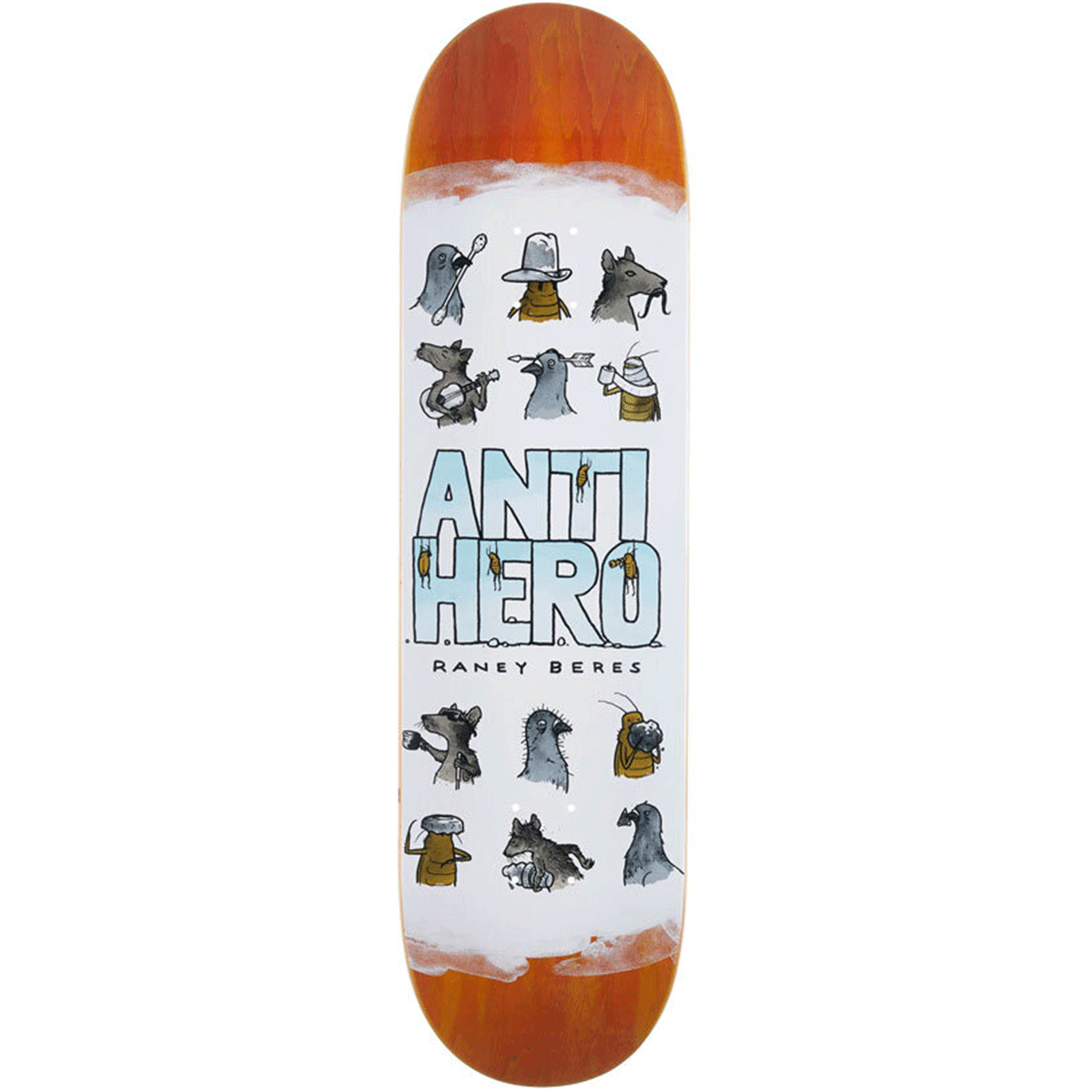 Anti Hero Skateboard Deck Usual Suspect Raney 8.38"
