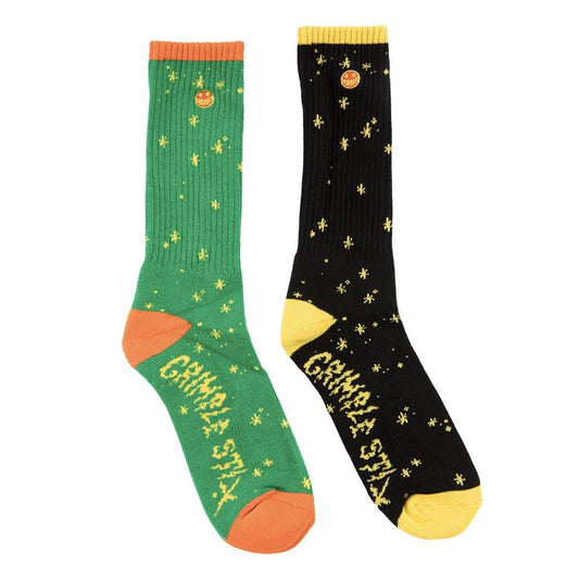 Anti Hero Socks Grimple Stix Dust Green Black 3 Pack Size 7 11 Skateboard Sox