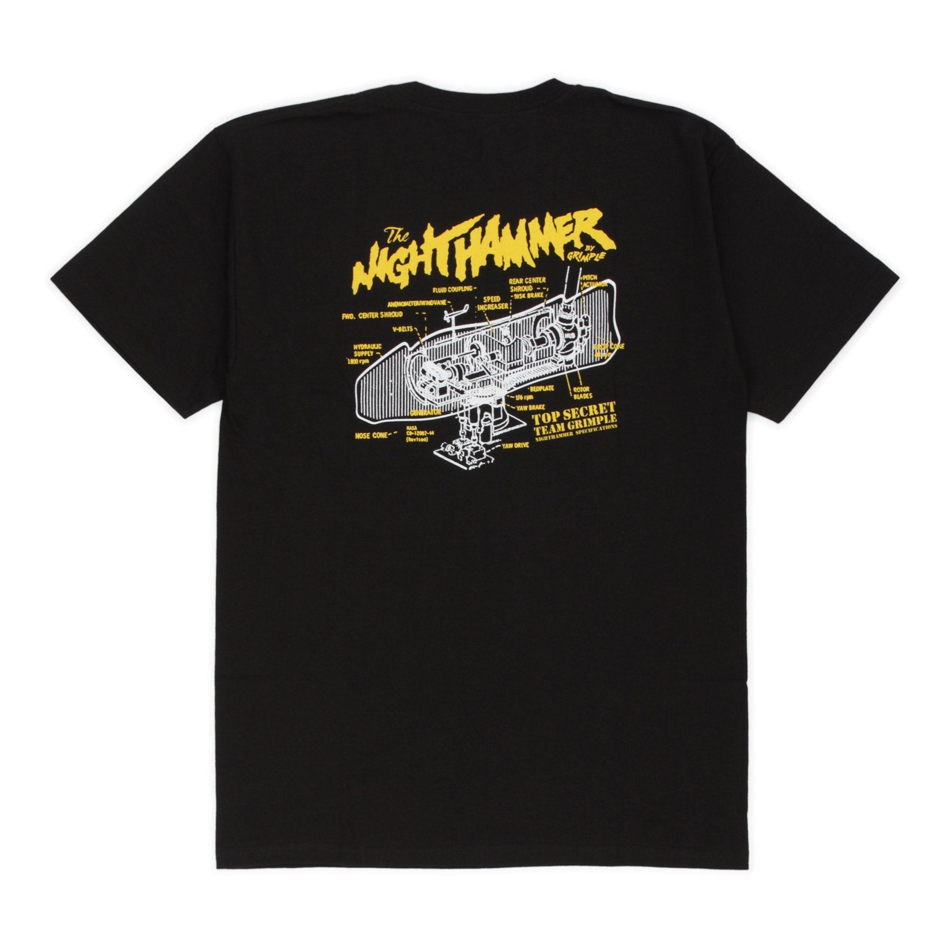 Anti Hero Tee Grimple Stix Nighthammer Black New Skateboard T Shirt