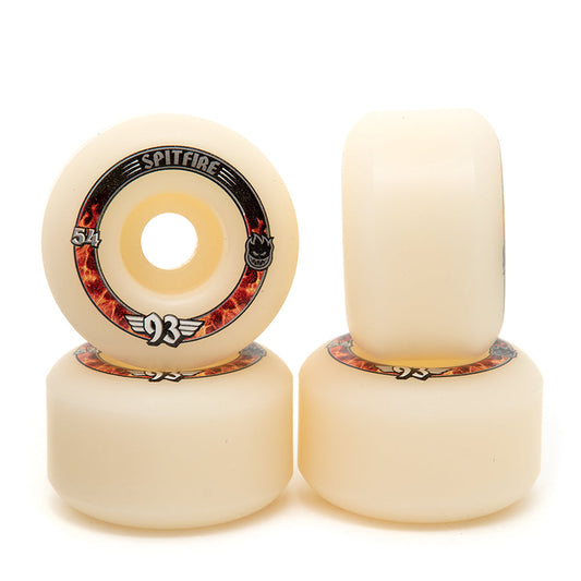 Spitfire Wheels 93D Radials 54mm F4 Natural Formula Four Soft Sliders