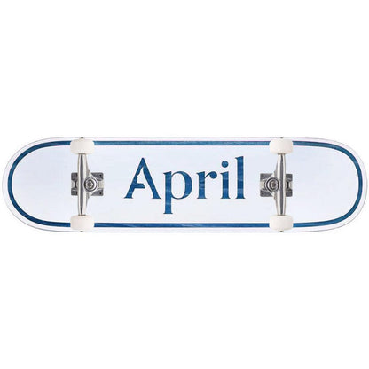 April Skateboards Complete OG Logo Blue 7.25" Mini Skateboard
