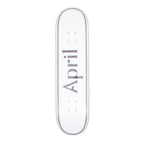 April Skateboard Deck Logo Black Helix 8 25