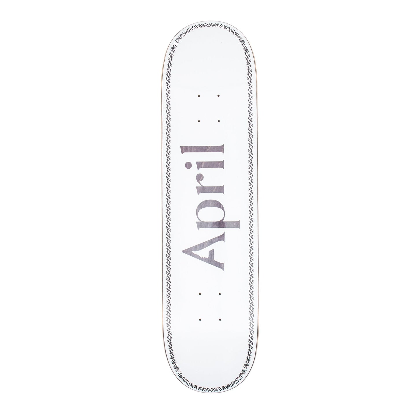 April Skateboard Deck Logo Black Helix 8 25